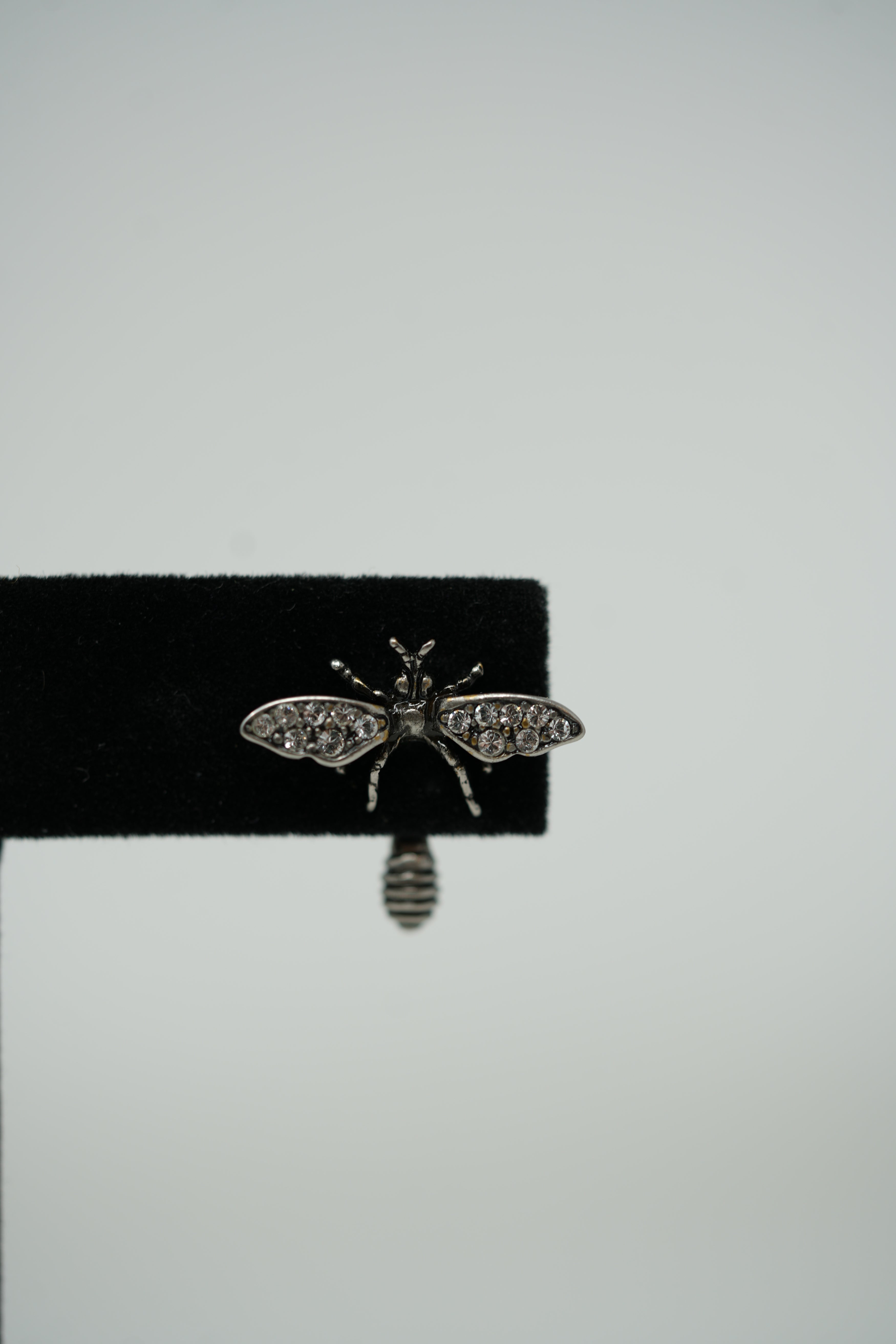 Dior Asymmetrical Bee Earrings