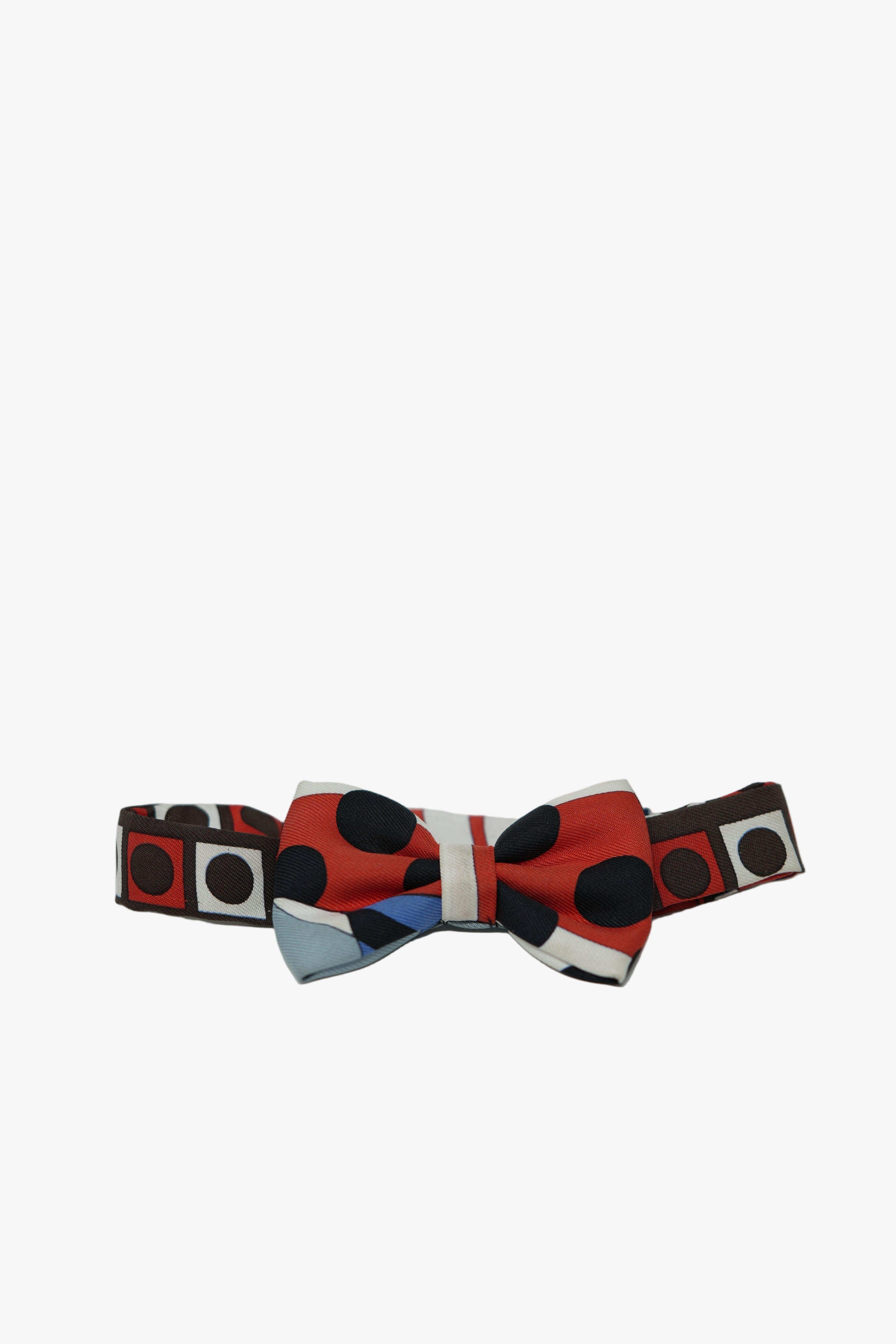 Hermes Multicolor Silk Bow Tie
