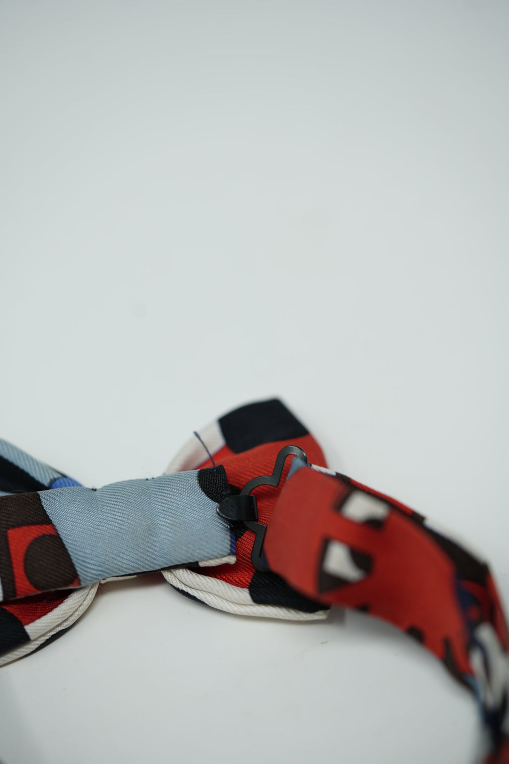 Hermes Multicolor Silk Bow Tie