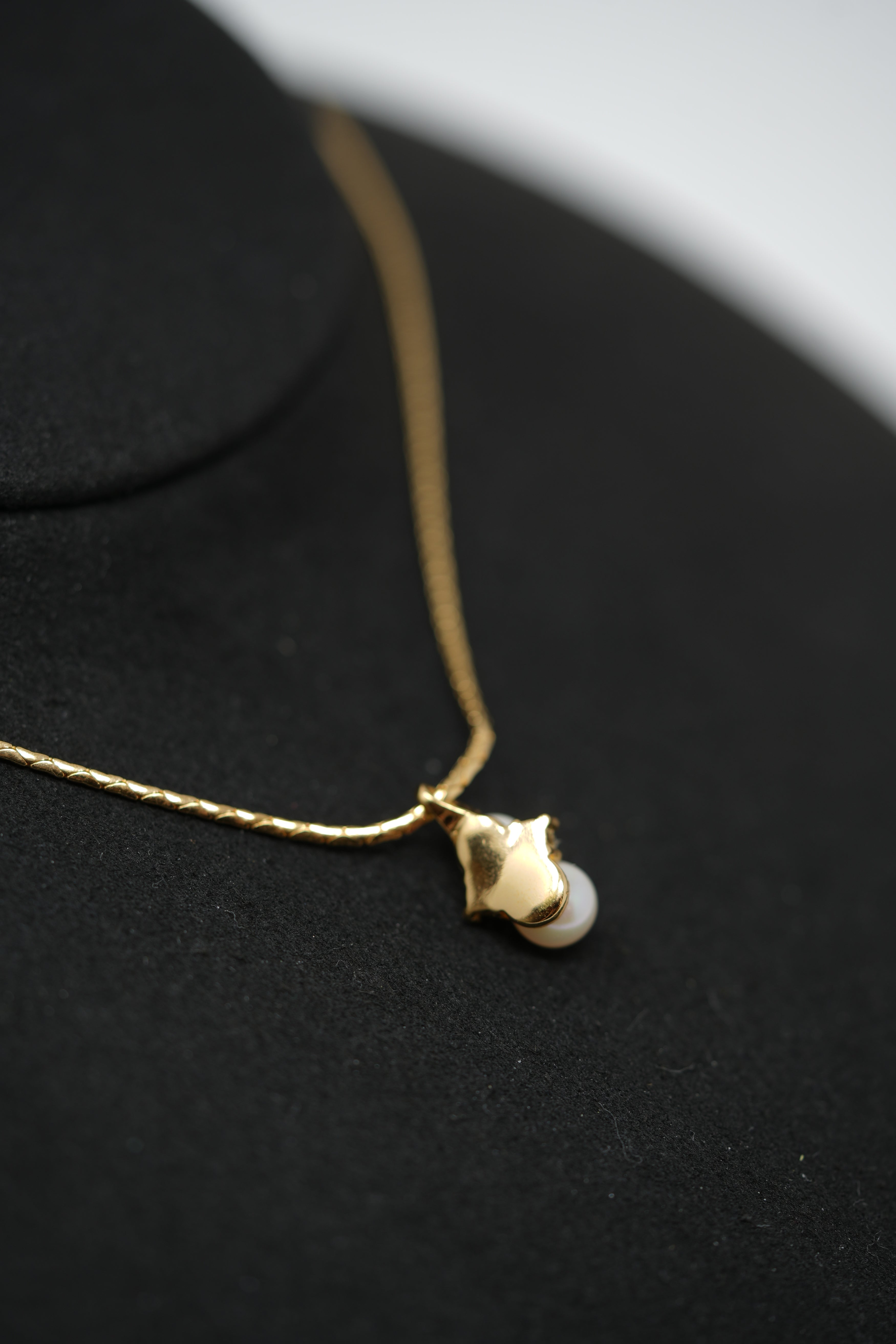 Dior Vintage Gold-Tone Pearl Necklace
