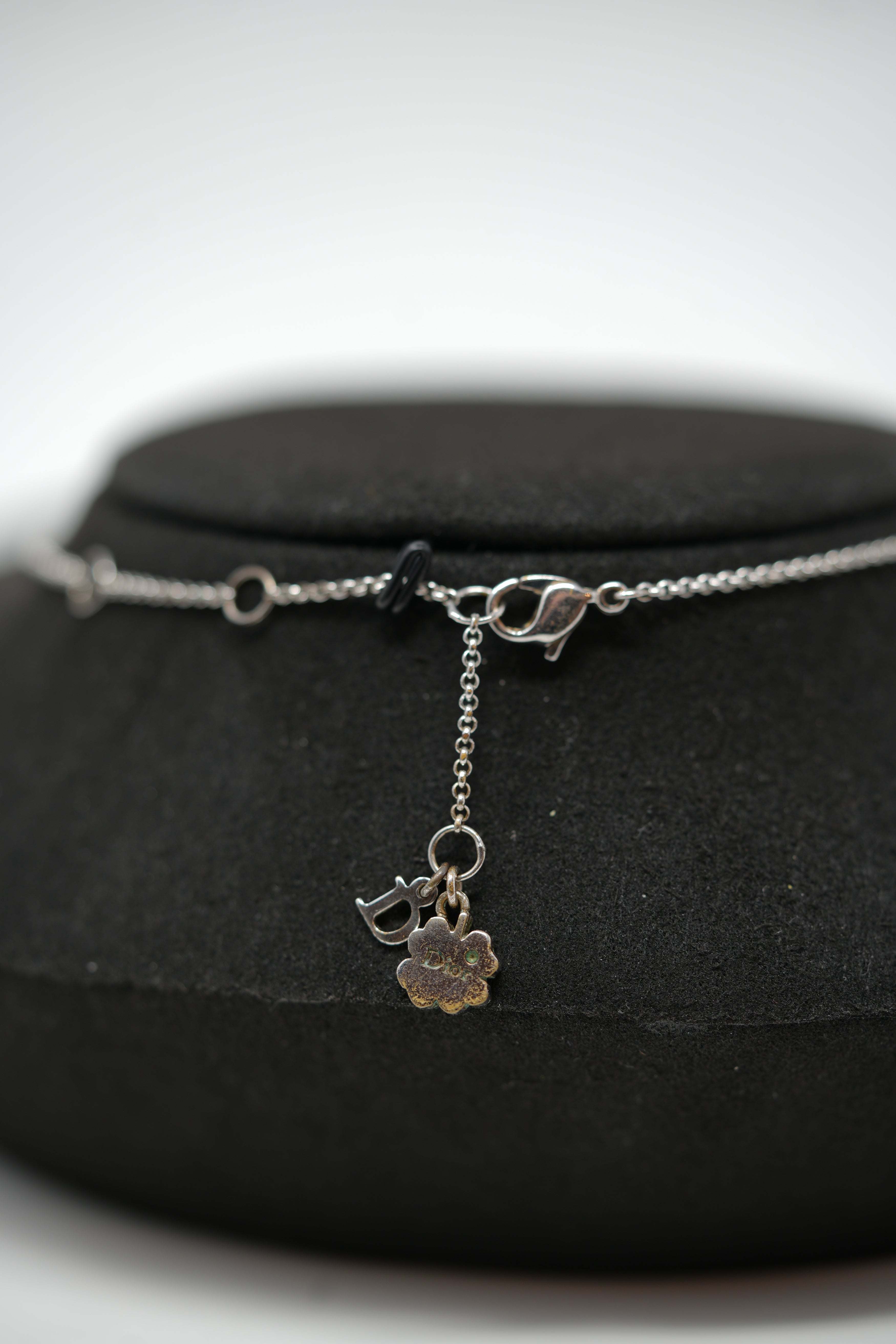 Dior Vintage Diorette Clover Necklace
