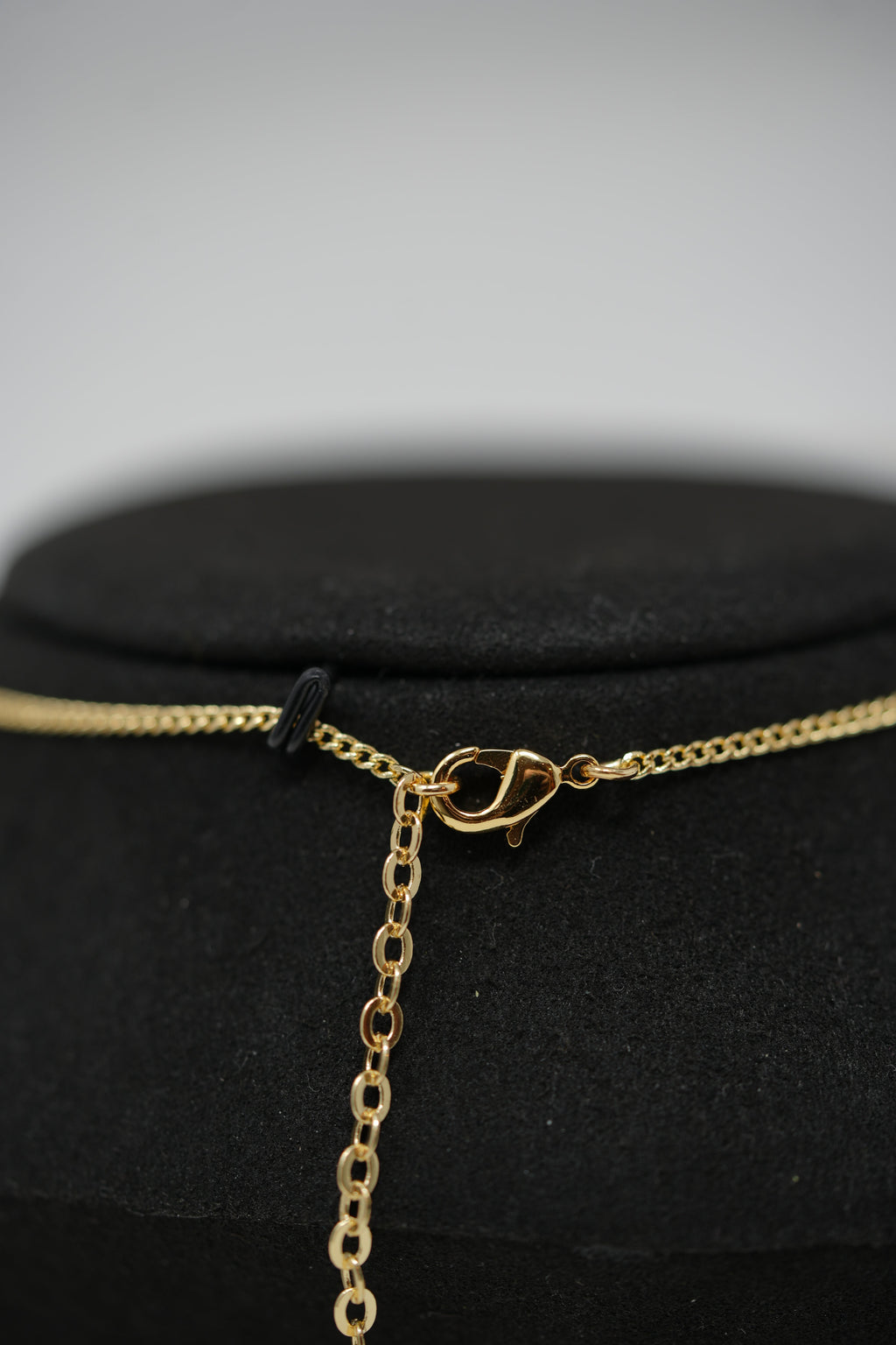Dior Vintage Gold Tone Round Logo Necklace
