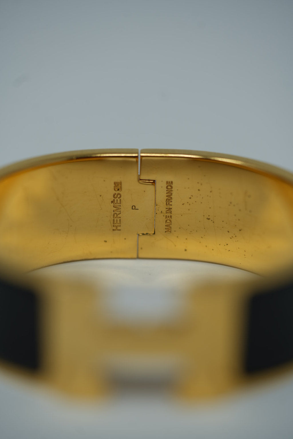 Hermes Clic Clac H Bracelet Black Size PM