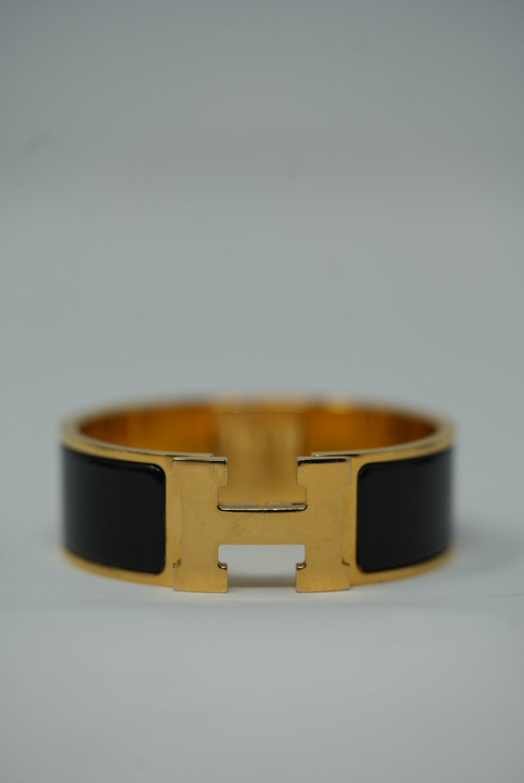 Hermes Clic Clac H Bracelet Black Size PM
