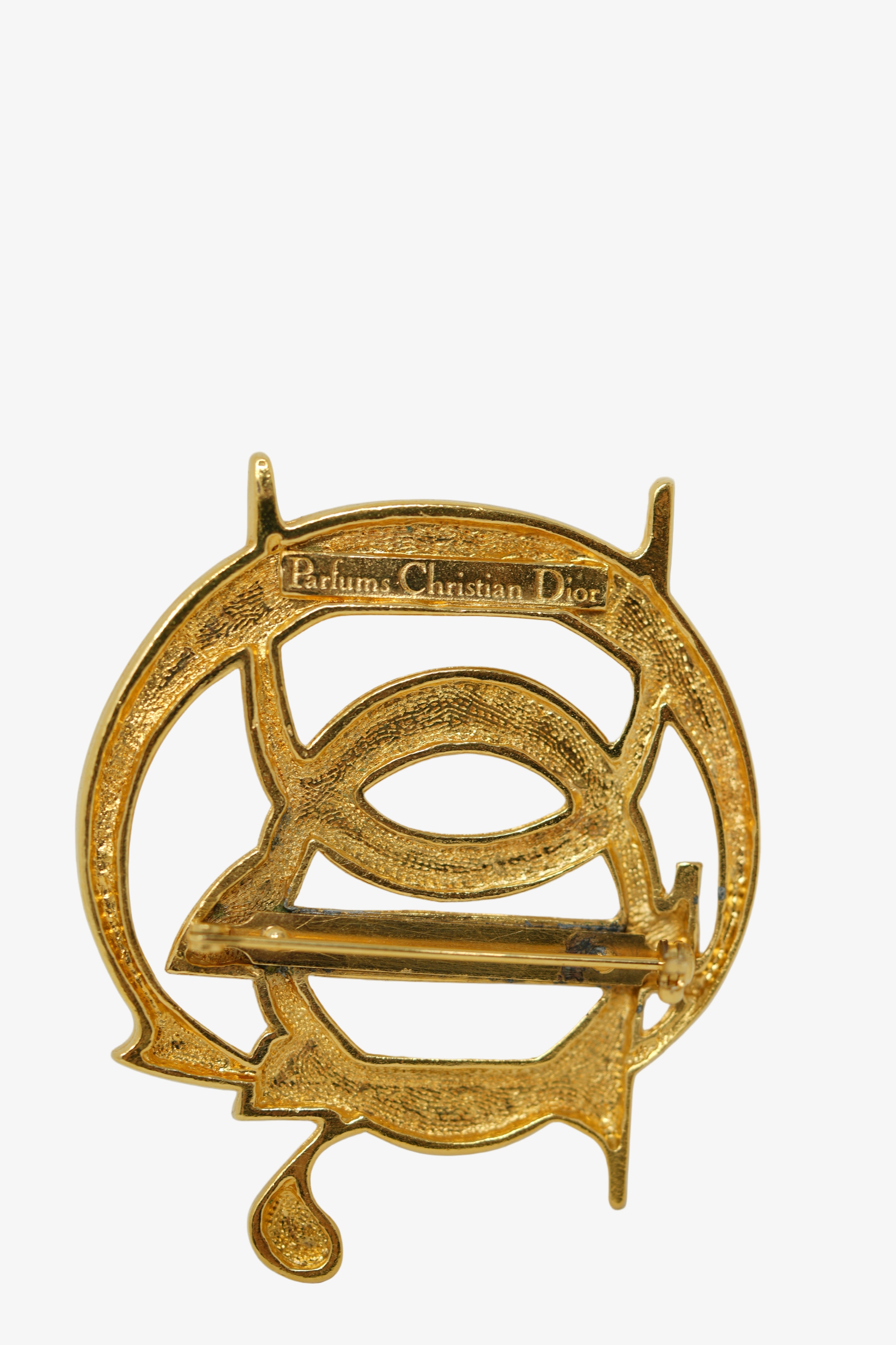 Christian Dior Vintage CD Brooch Pin