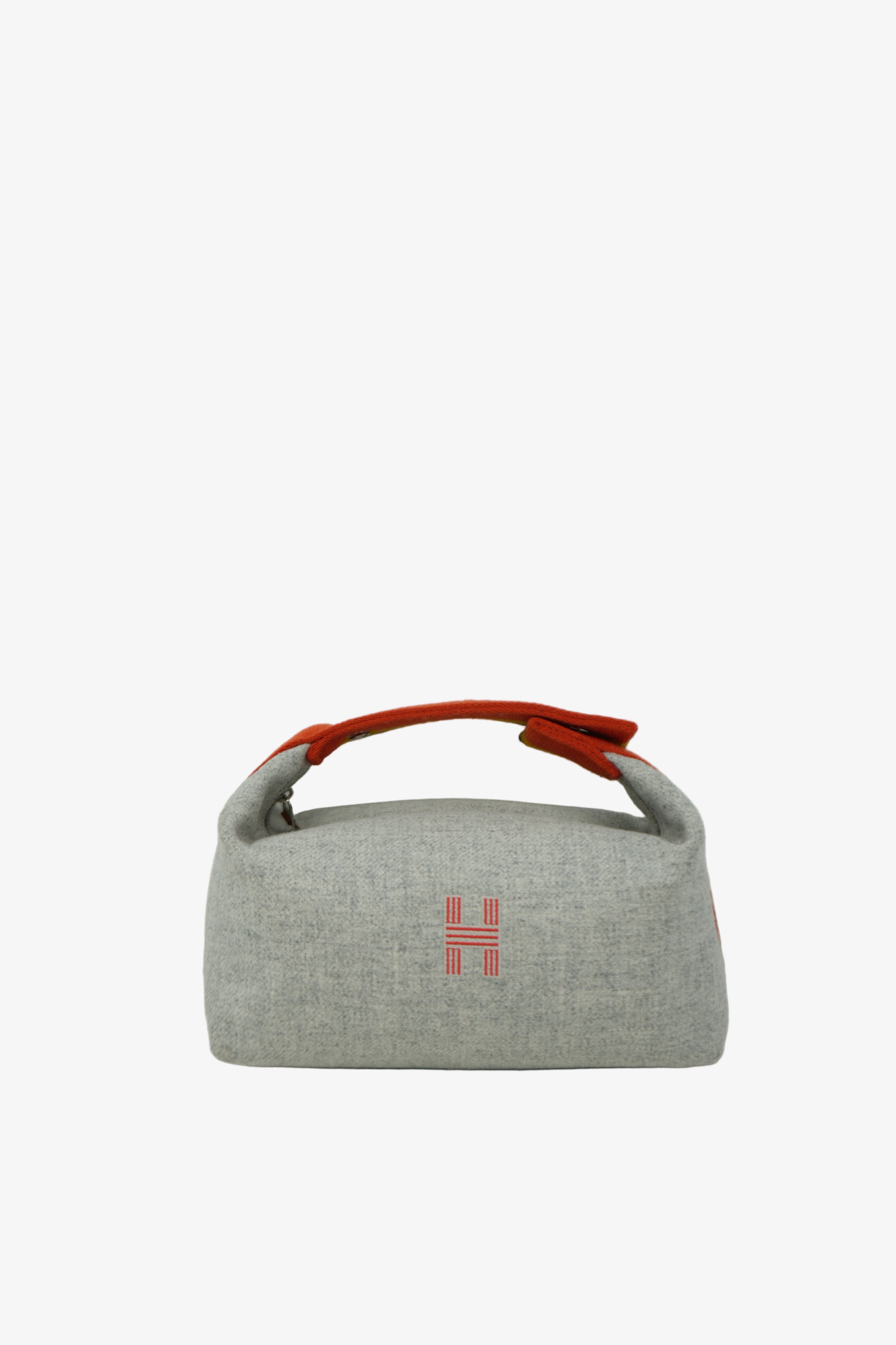 Hermès Grey/Orange Small Canvas Bride-A-Brac Rocabar Bag