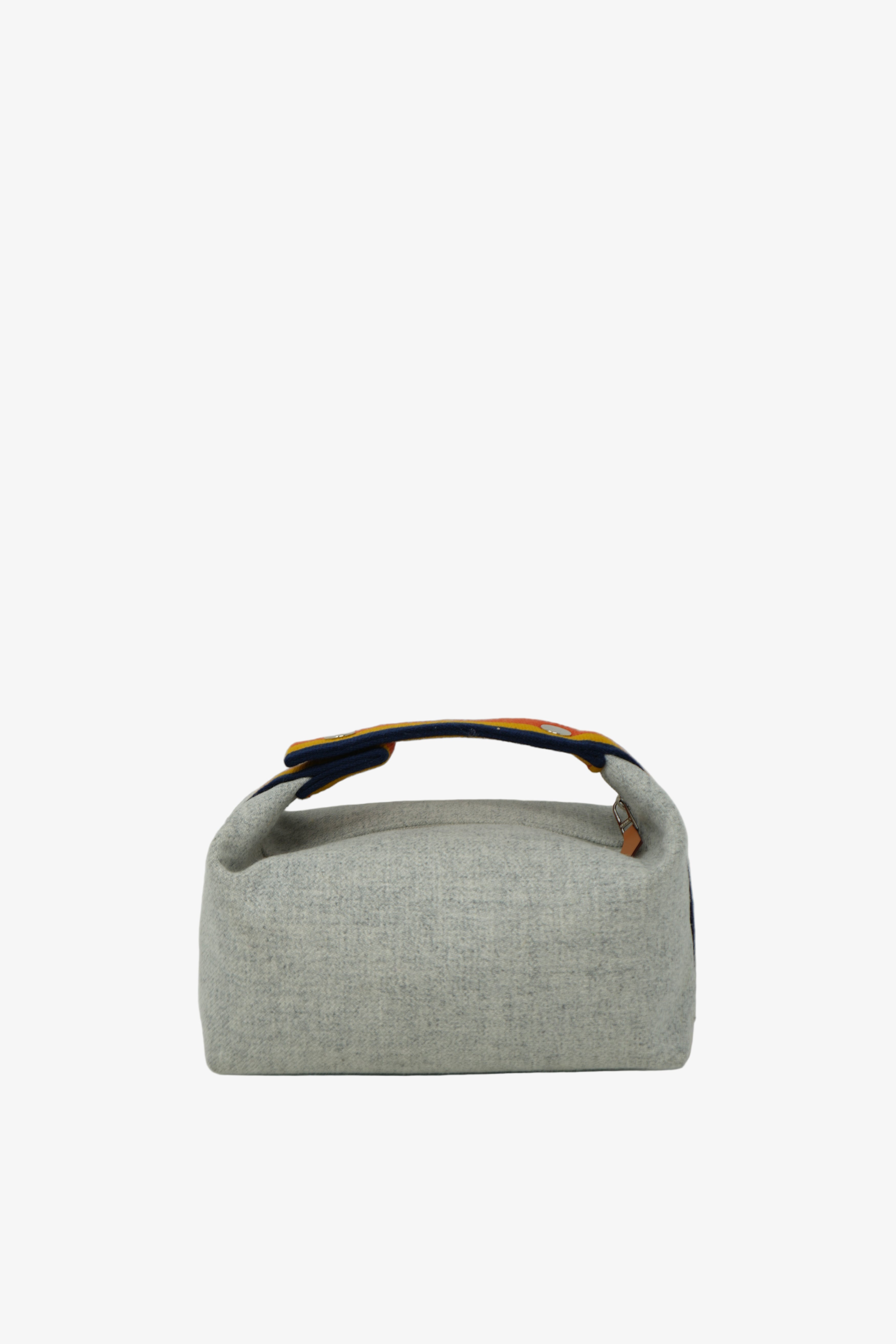 Hermès Grey/Orange Small Canvas Bride-A-Brac Rocabar Bag
