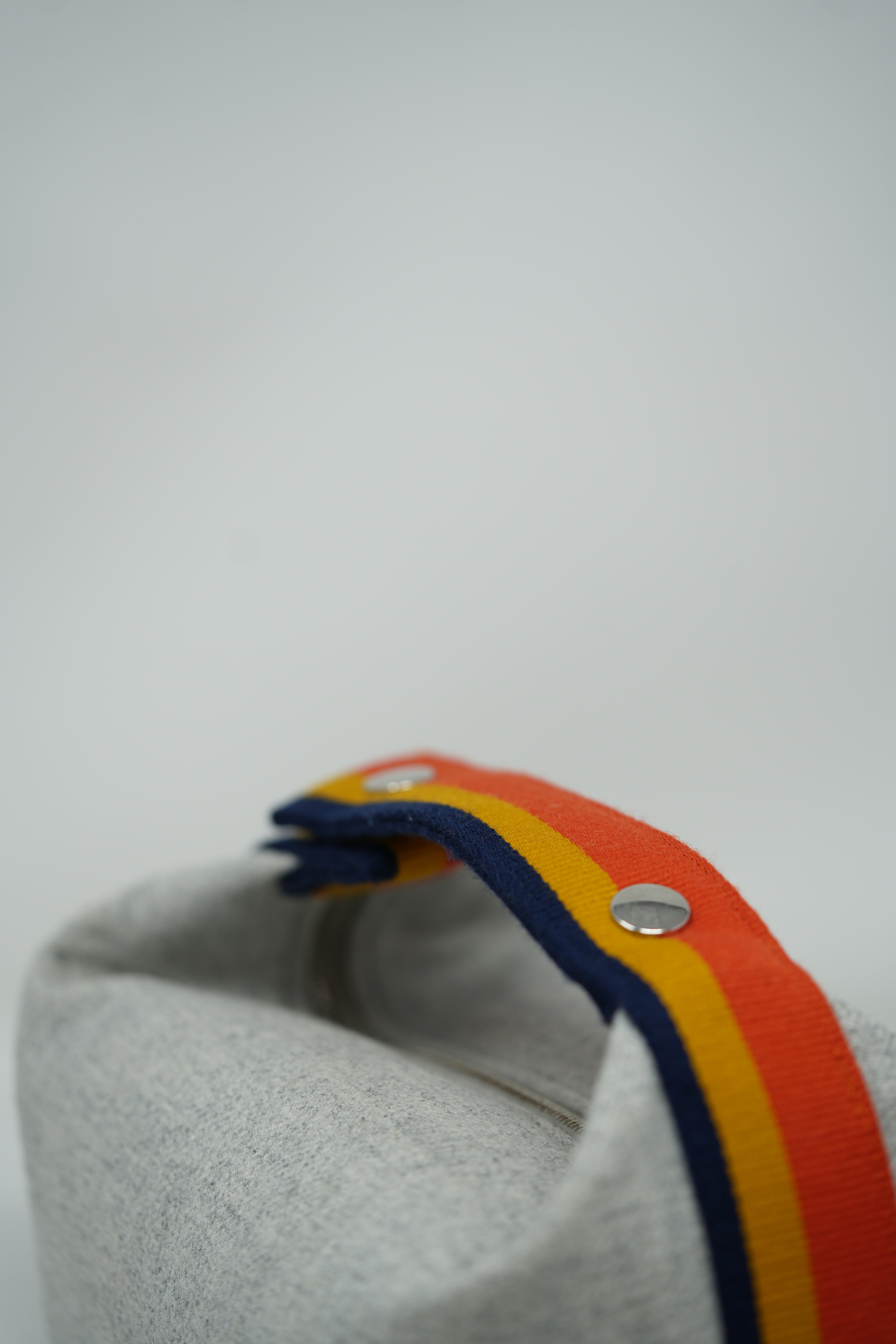Hermès Grey/Orange Small Canvas Bride-A-Brac Rocabar Bag