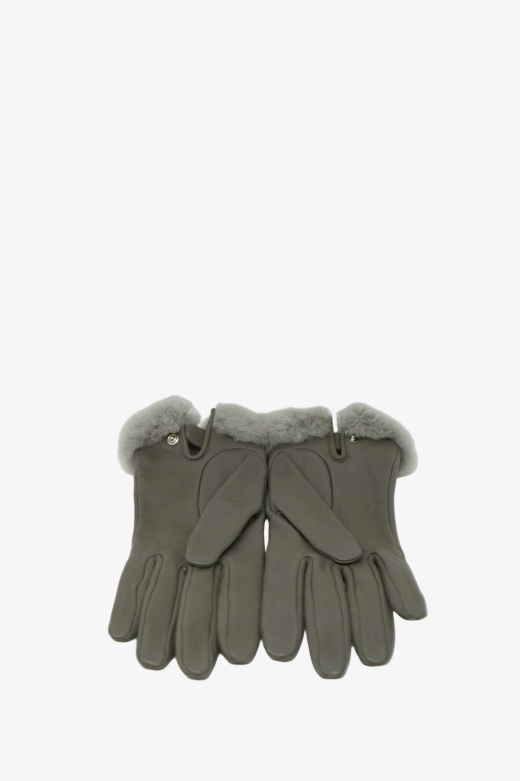 Hermes Leather/Fur Princesse Gloves