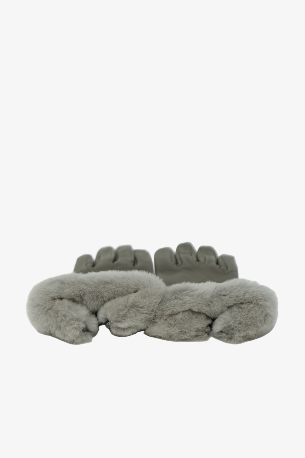 Hermes Leather/Fur Princesse Gloves