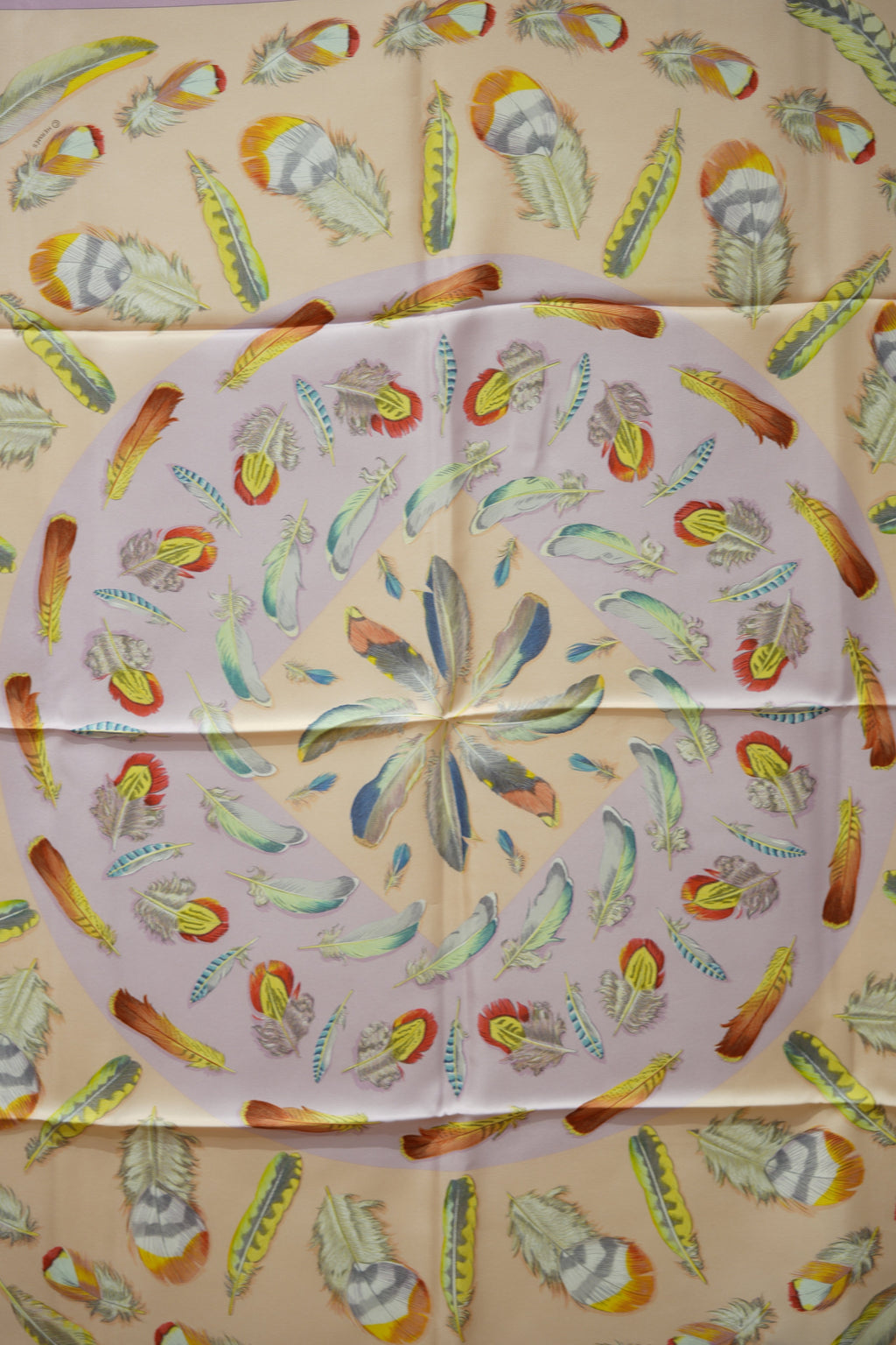 Hermès Silk Scarf “Plumes II” 90cm
