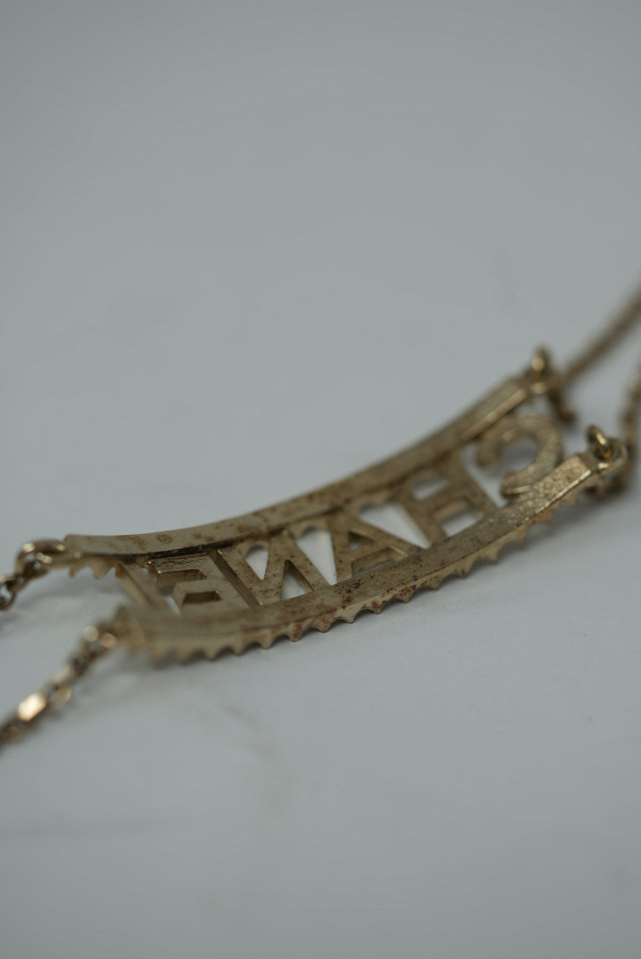 Pre-Owned Chanel CHANEL 2022 Rhinestone Double Chain Choker