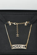 Pre-Owned Chanel CHANEL 2022 Rhinestone Double Chain Choker