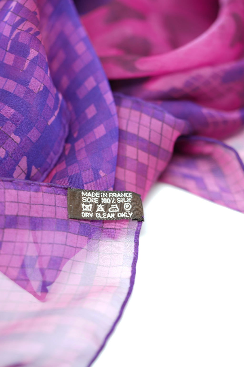 Hermes Silk Mousseline Shawl 135cm