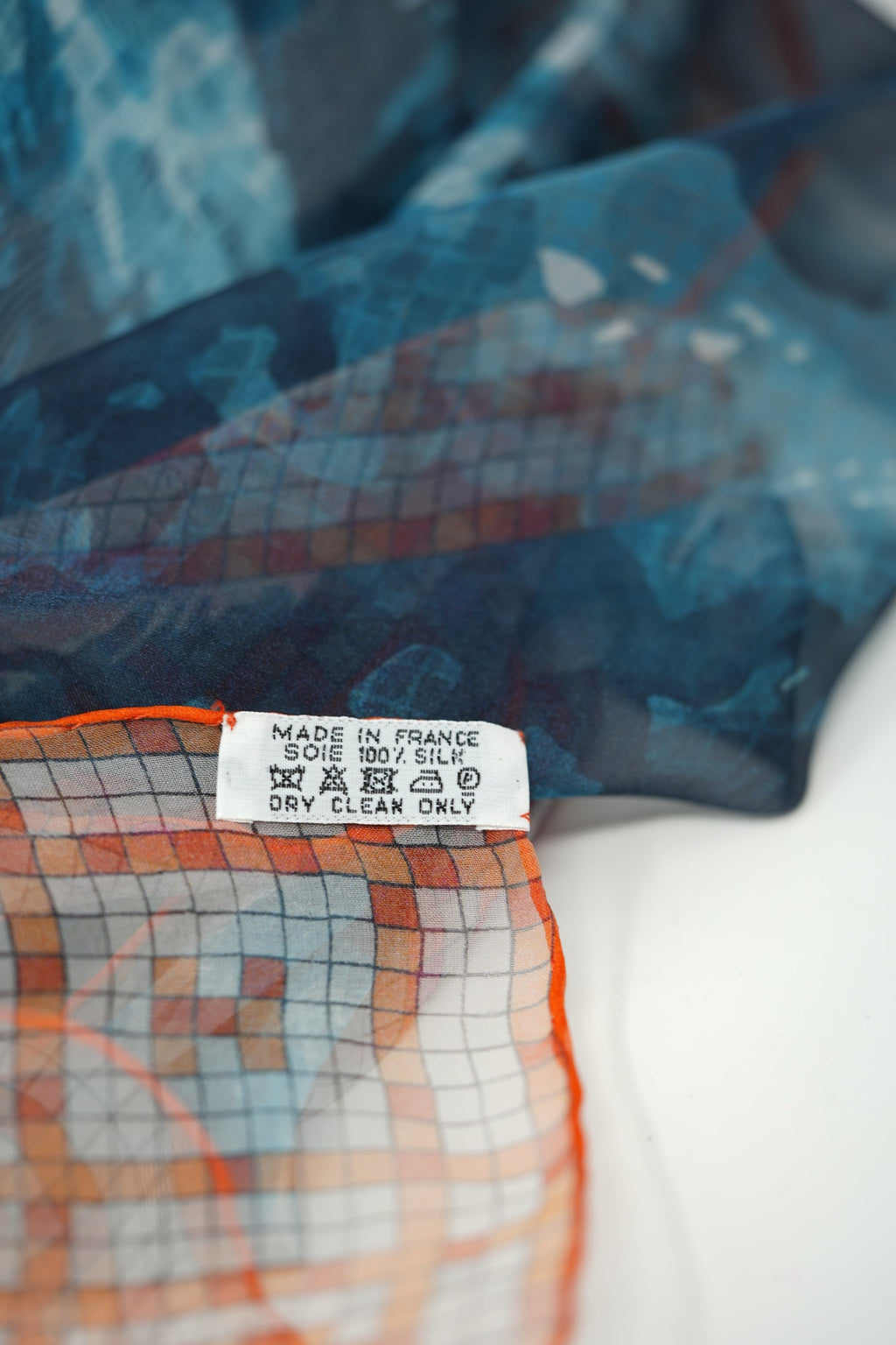 Hermes Silk Mousseline Shawl 135cm