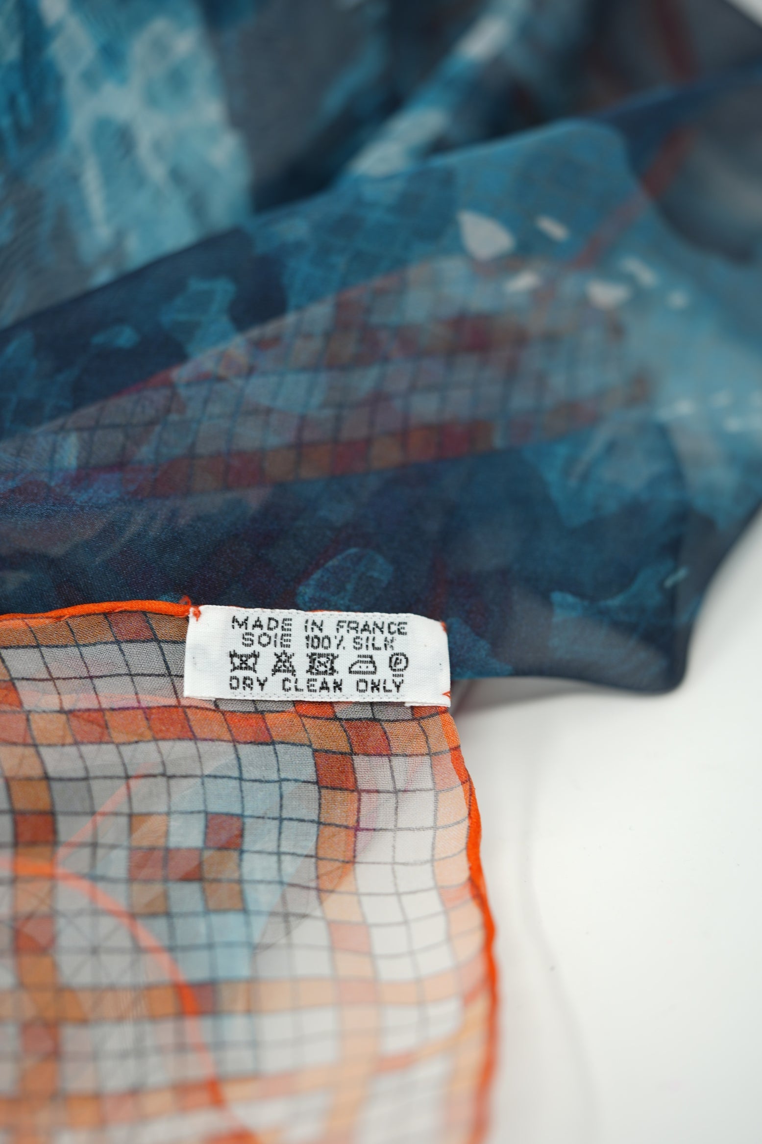 Hermes Silk Mousseline Shawl 135cm