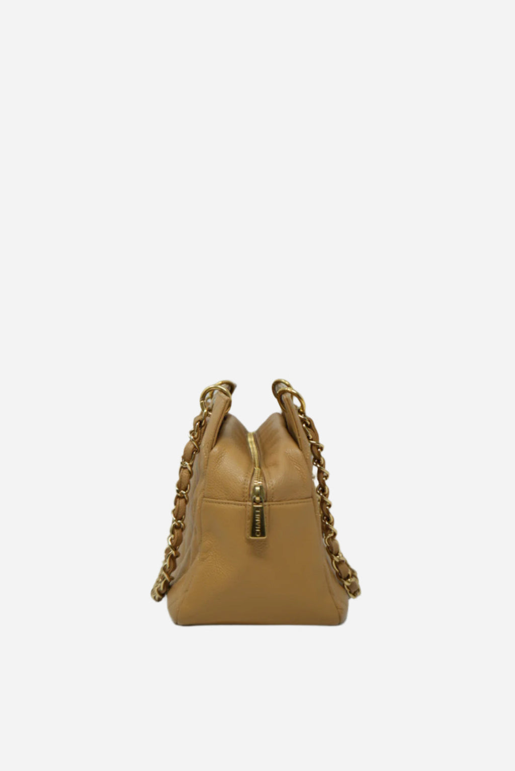 Pre-Owned Chanel Beige Caviar Petit Timeless Tote Bag