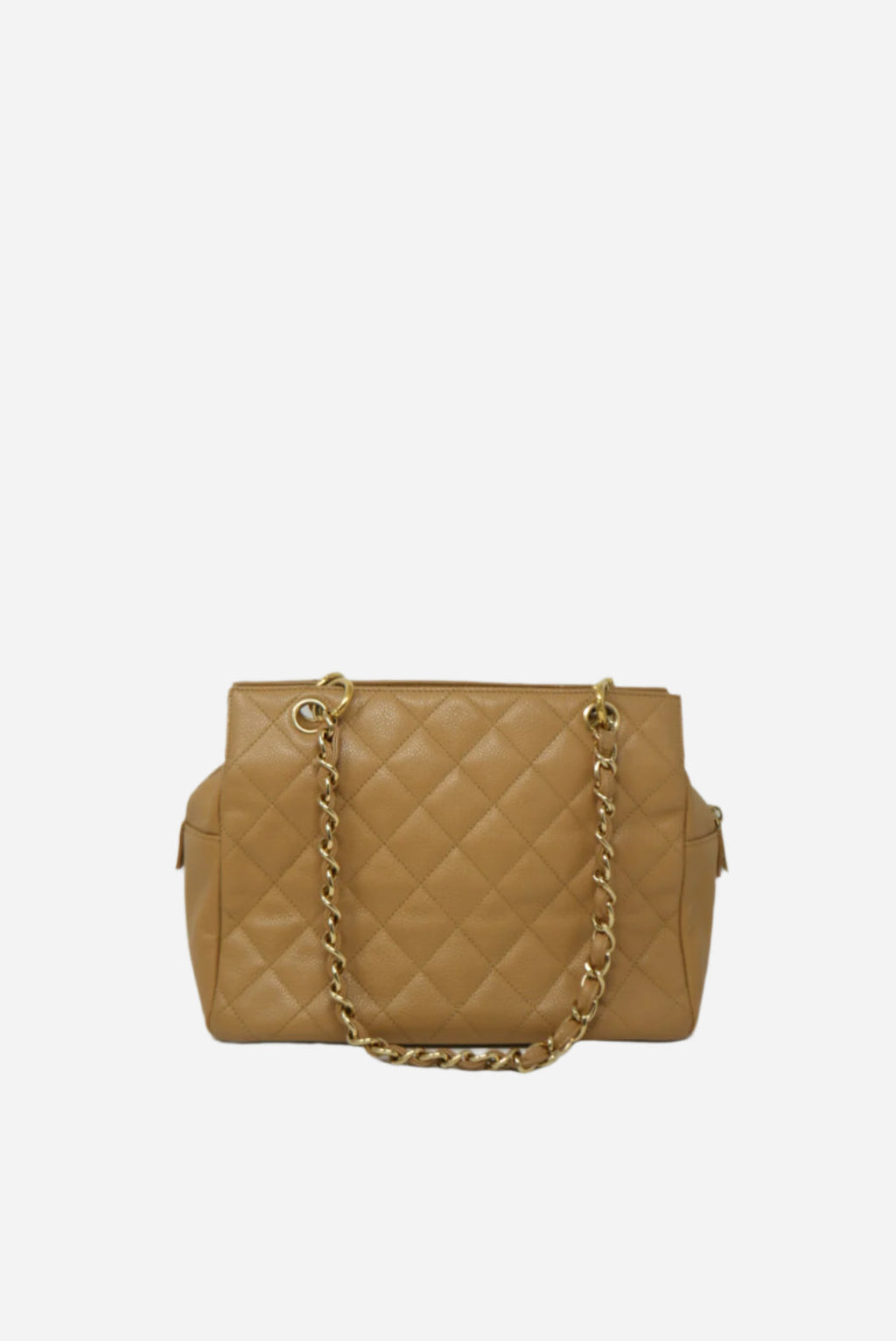 Pre-Owned Chanel Beige Caviar Petit Timeless Tote Bag