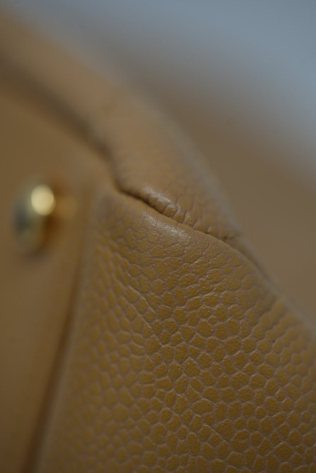 Pre-Owned Chanel Beige Caviar Petit Timeless Tote Bag