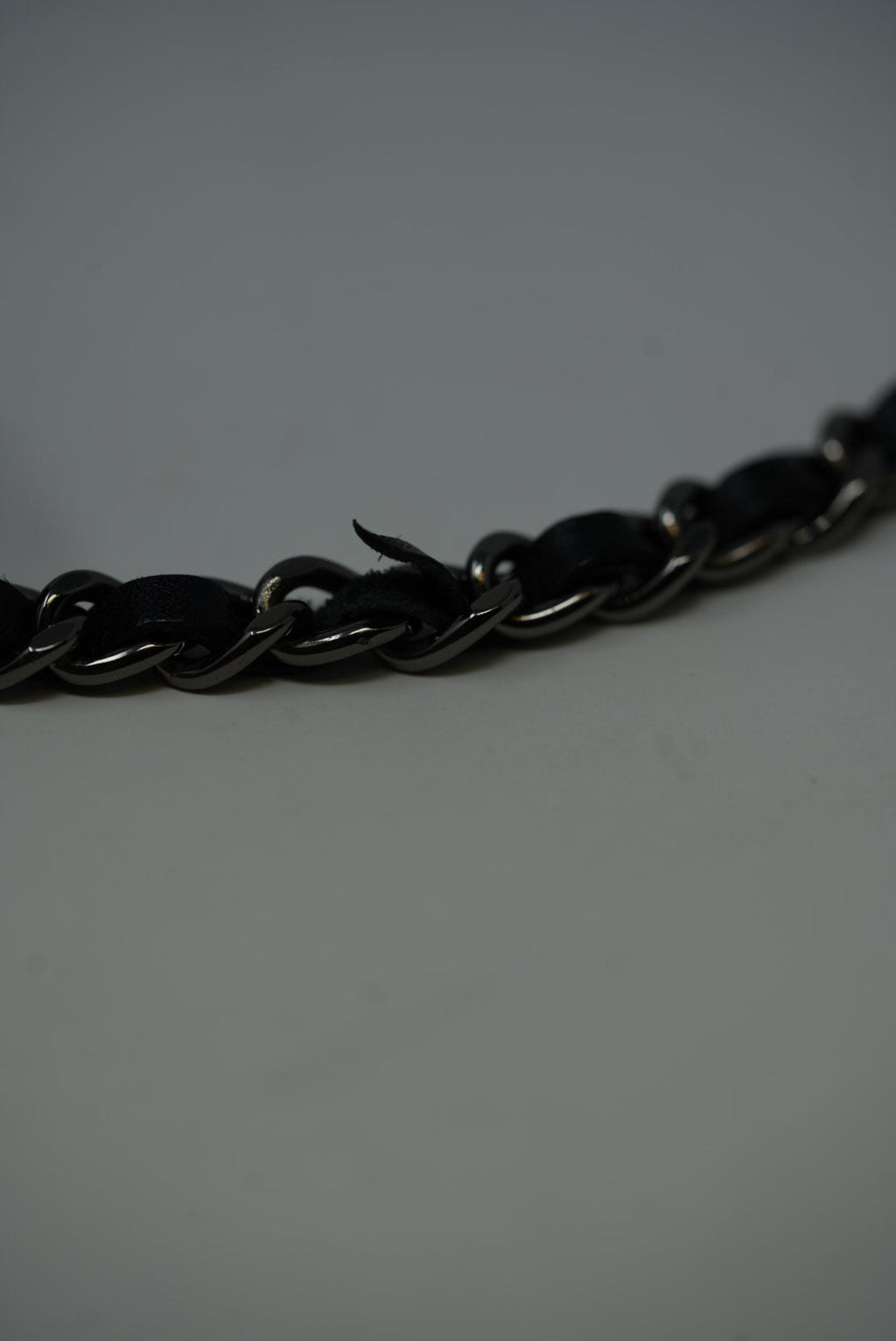 Pre-Owned Chanel 2014 Black Patent Wallet on Chain