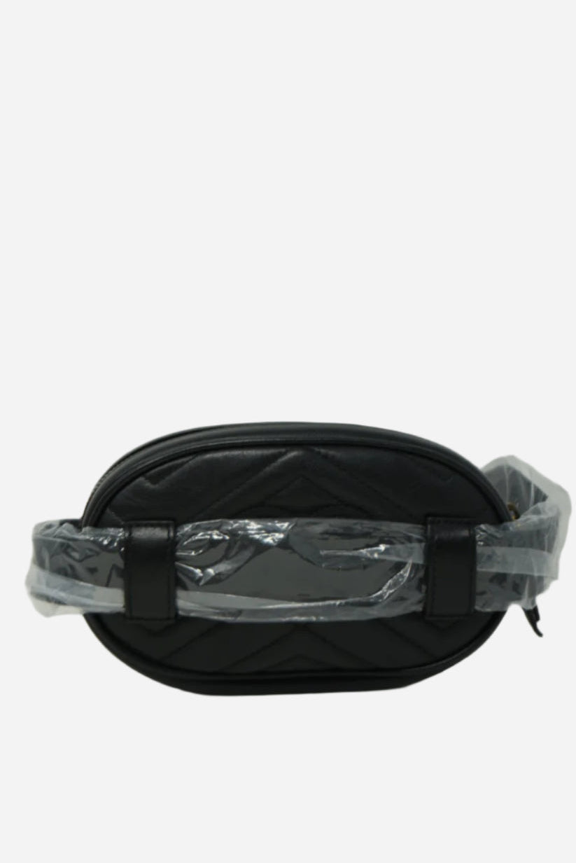 Gucci Black GG Marmont Belt Bag