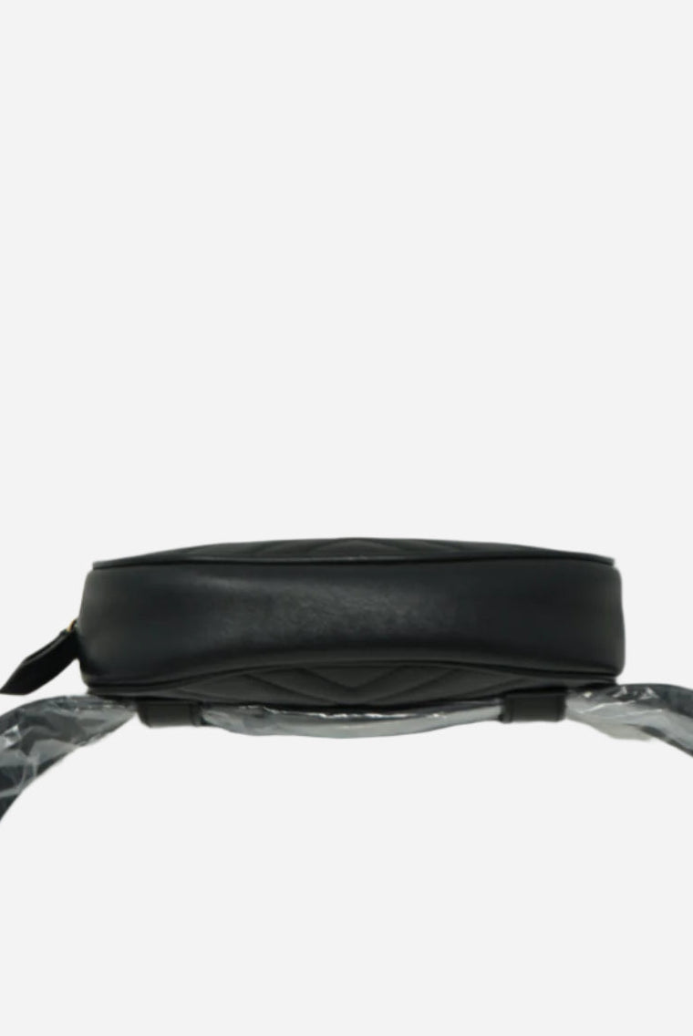 Gucci Black GG Marmont Belt Bag