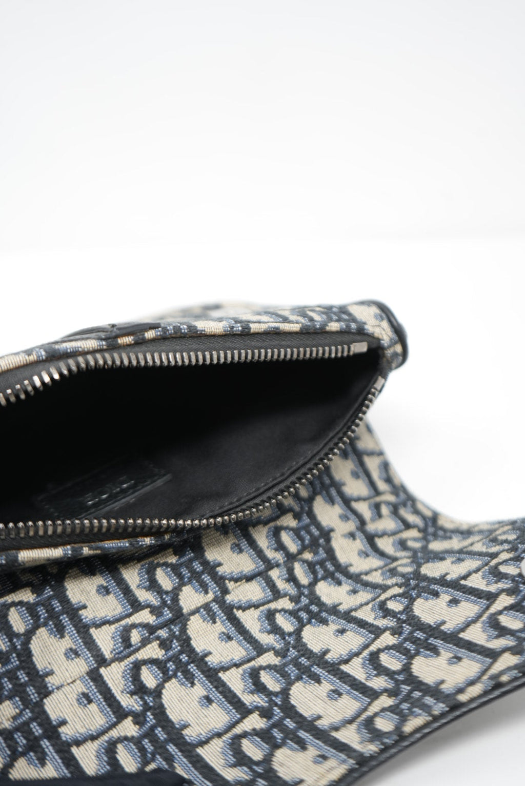 Dior 2020 Blue Oblique Saddle Belt Bag