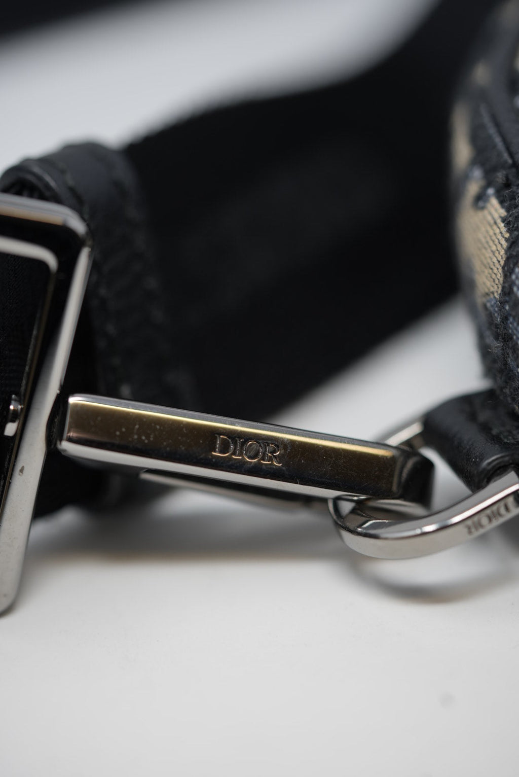 Dior 2020 Blue Oblique Saddle Belt Bag