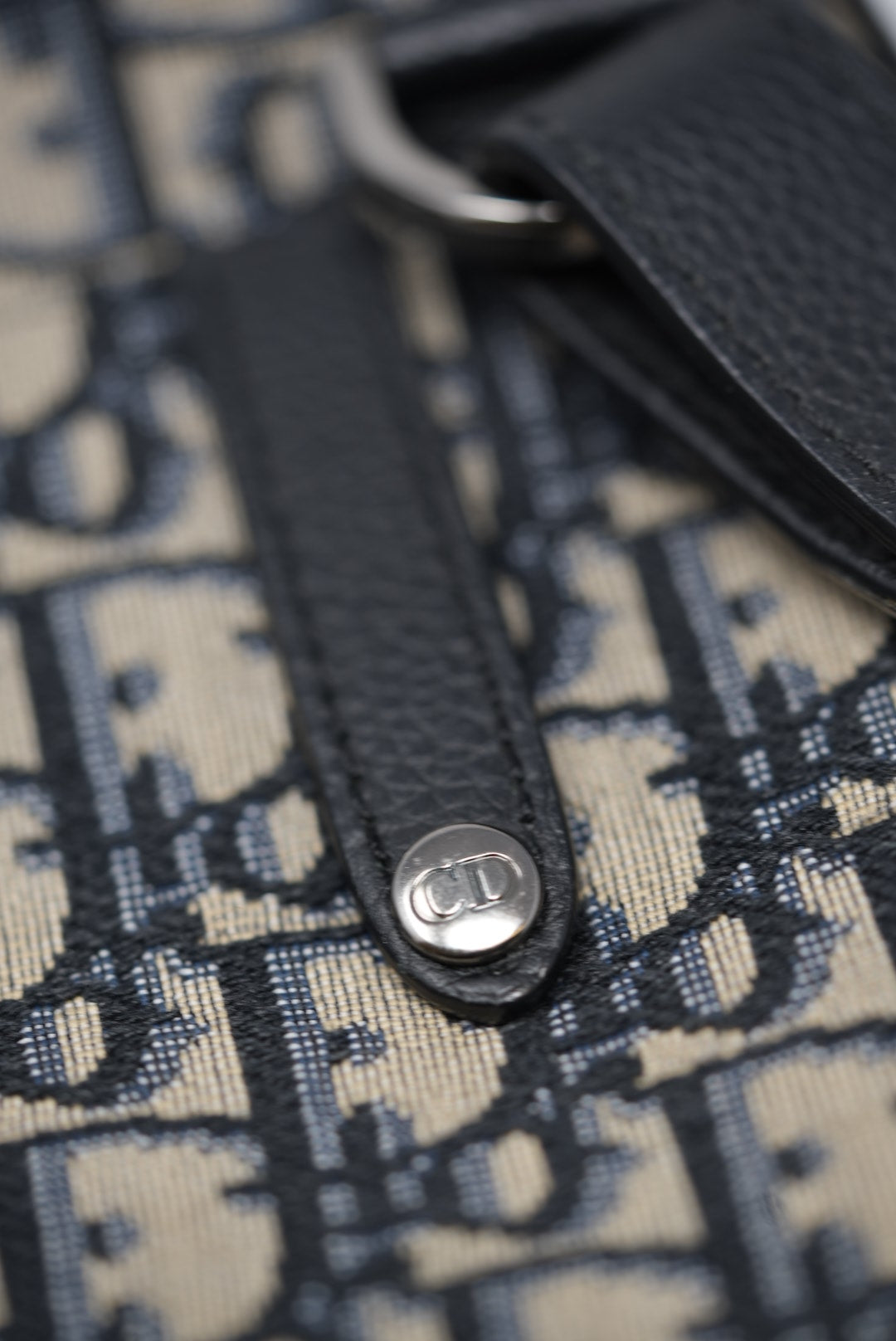 Dior 2020 Blue Oblique Saddle Belt Bag
