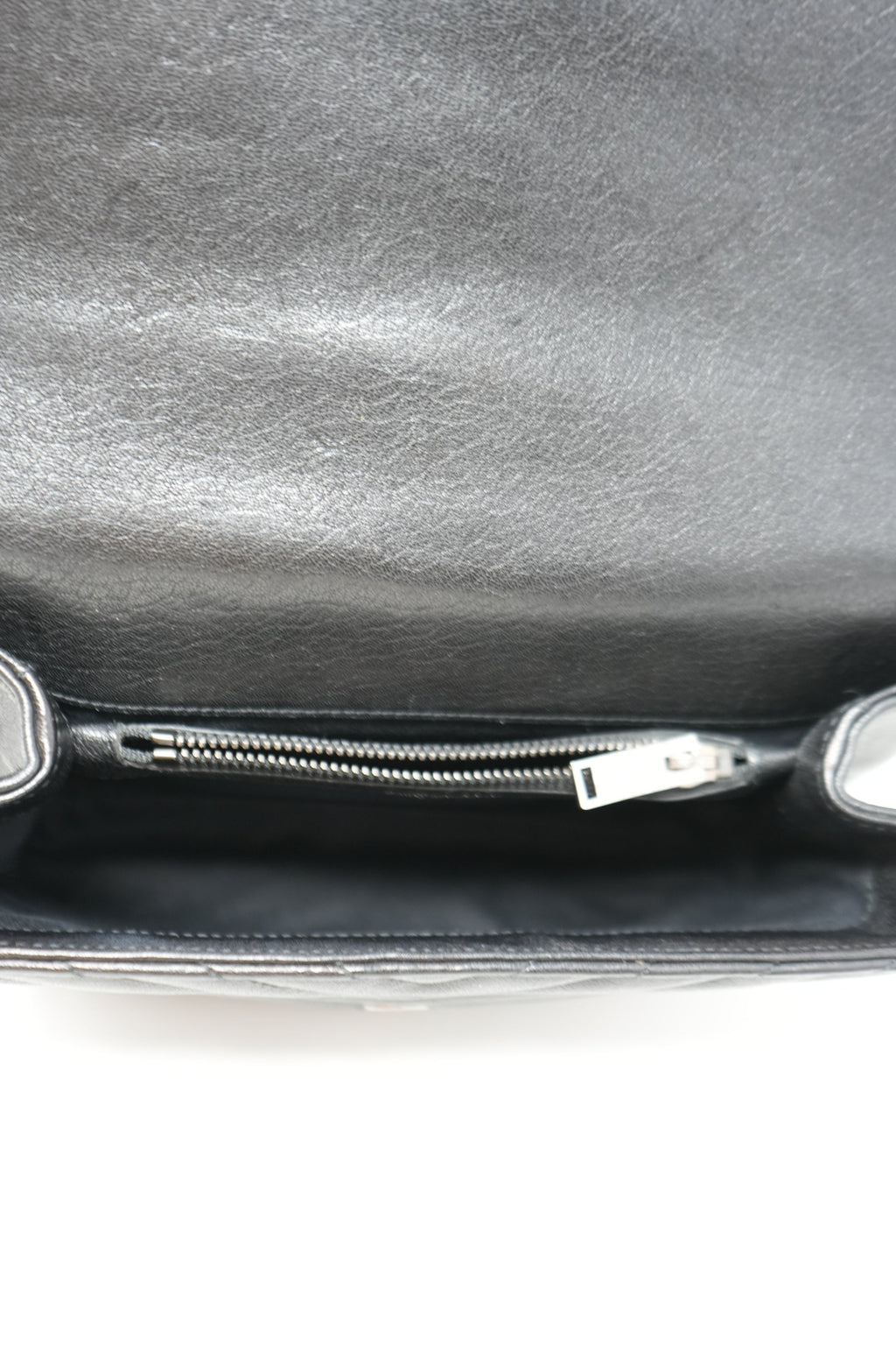 Saint Laurent Black Medium Calfskin Leather Quilted College Handbag