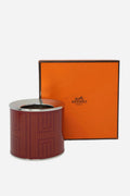 Hermes enamel stainless candle holder