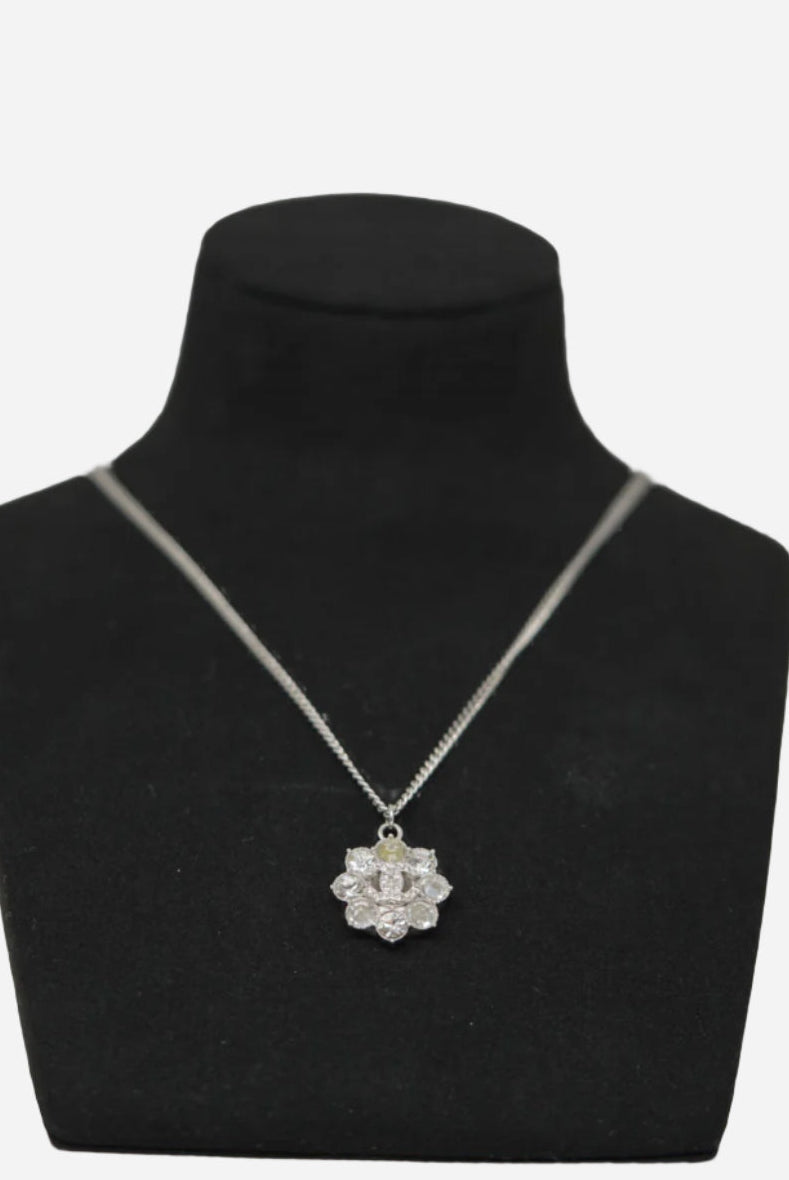 Pre-Owned Chanel 2015 CC Rhinestone Necklace