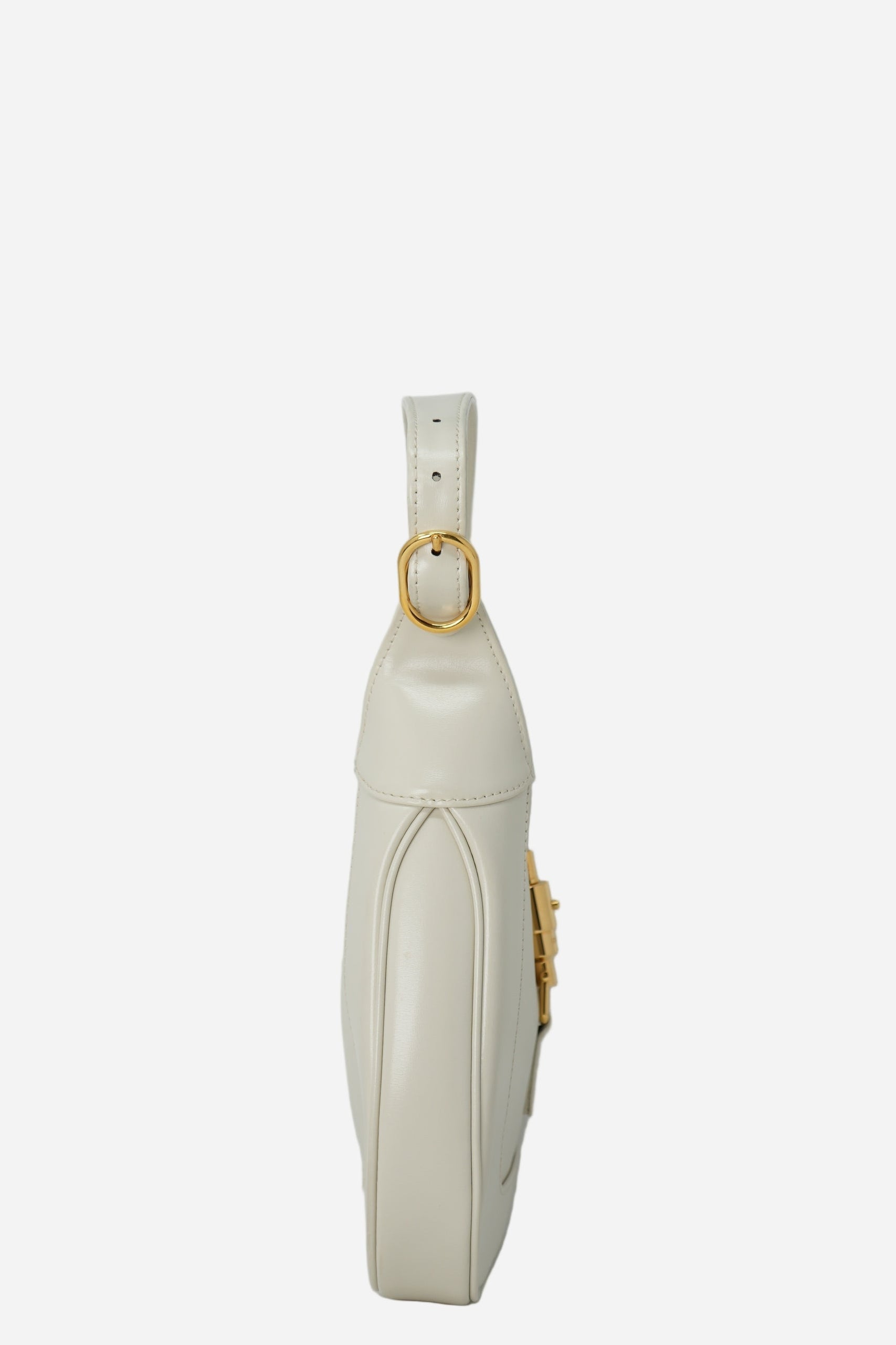 Gucci Jackie 1961 White Small Leather Shoulder Bag