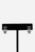 Pre-Owned Chanel 2020 CC Logo Star Rhinestone Earrings