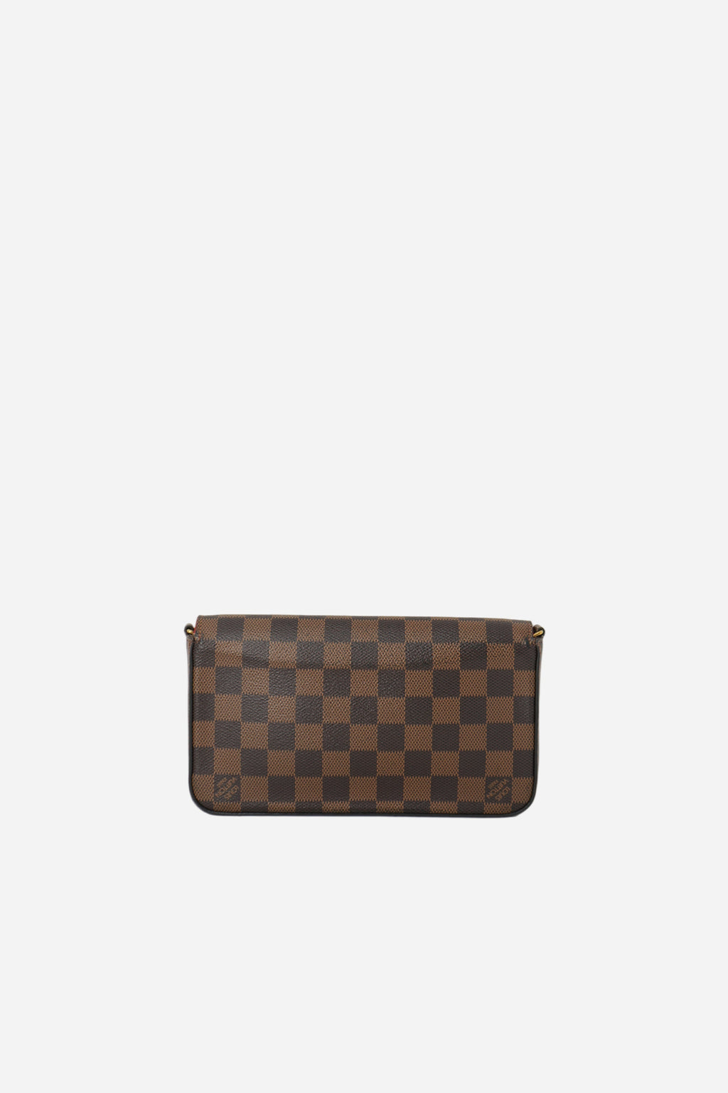 Louis Vuitton 2018 Brown/Red Damier Ebene Canvas Félicie Pochette