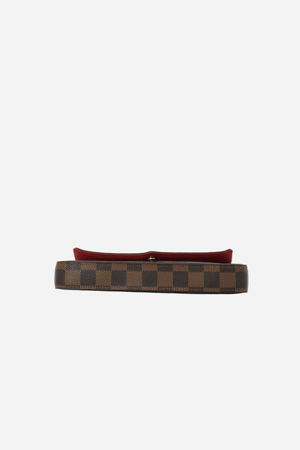 Louis Vuitton 2018 Brown/Red Damier Ebene Canvas Félicie Pochette