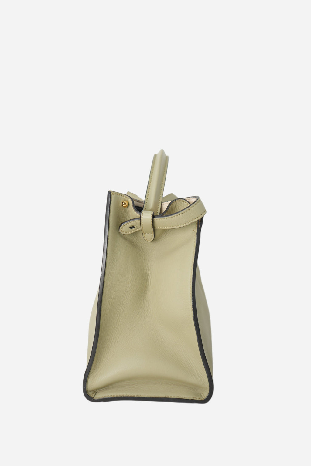 Fendi Vitello Seta Medium Peekaboo X-Lite Mandorlo Bag