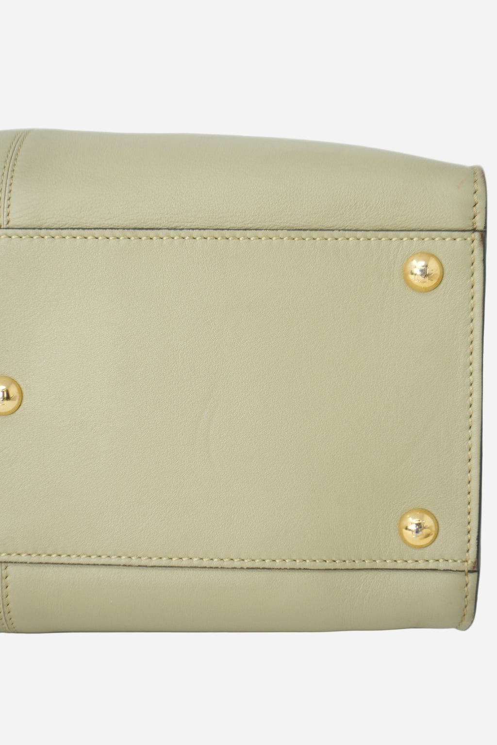Fendi Vitello Seta Medium Peekaboo X-Lite Mandorlo Bag