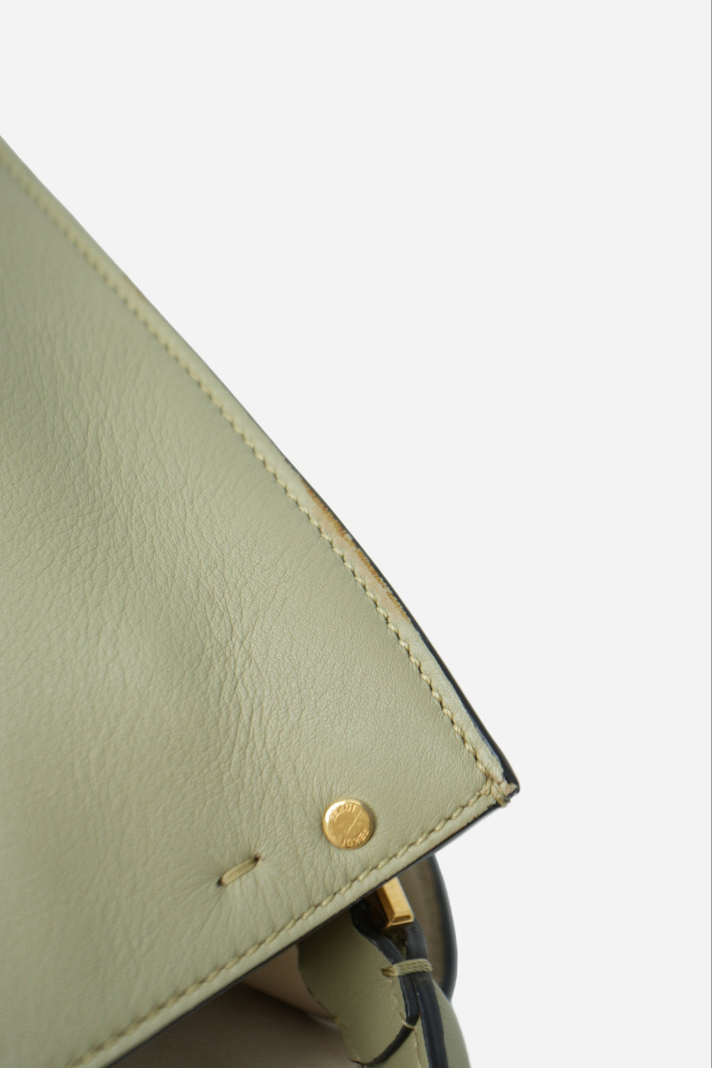 Fendi Vitello Seta Medium Peekaboo X-Lite Mandorlo Bag