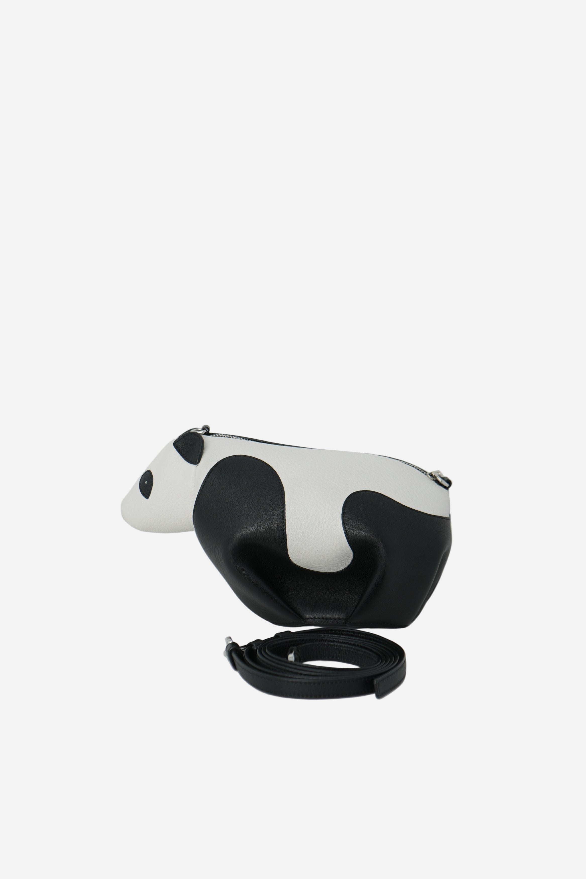 Loewe Black/White Calfskin Panda Crossbody Bag