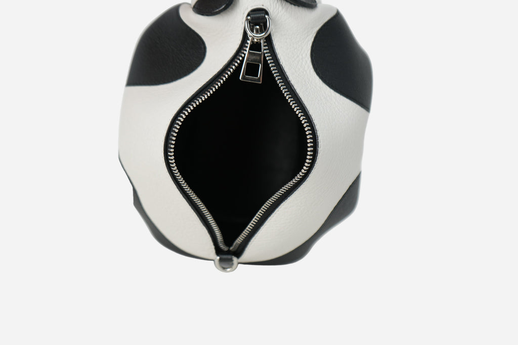 Loewe Black/White Calfskin Panda Crossbody Bag