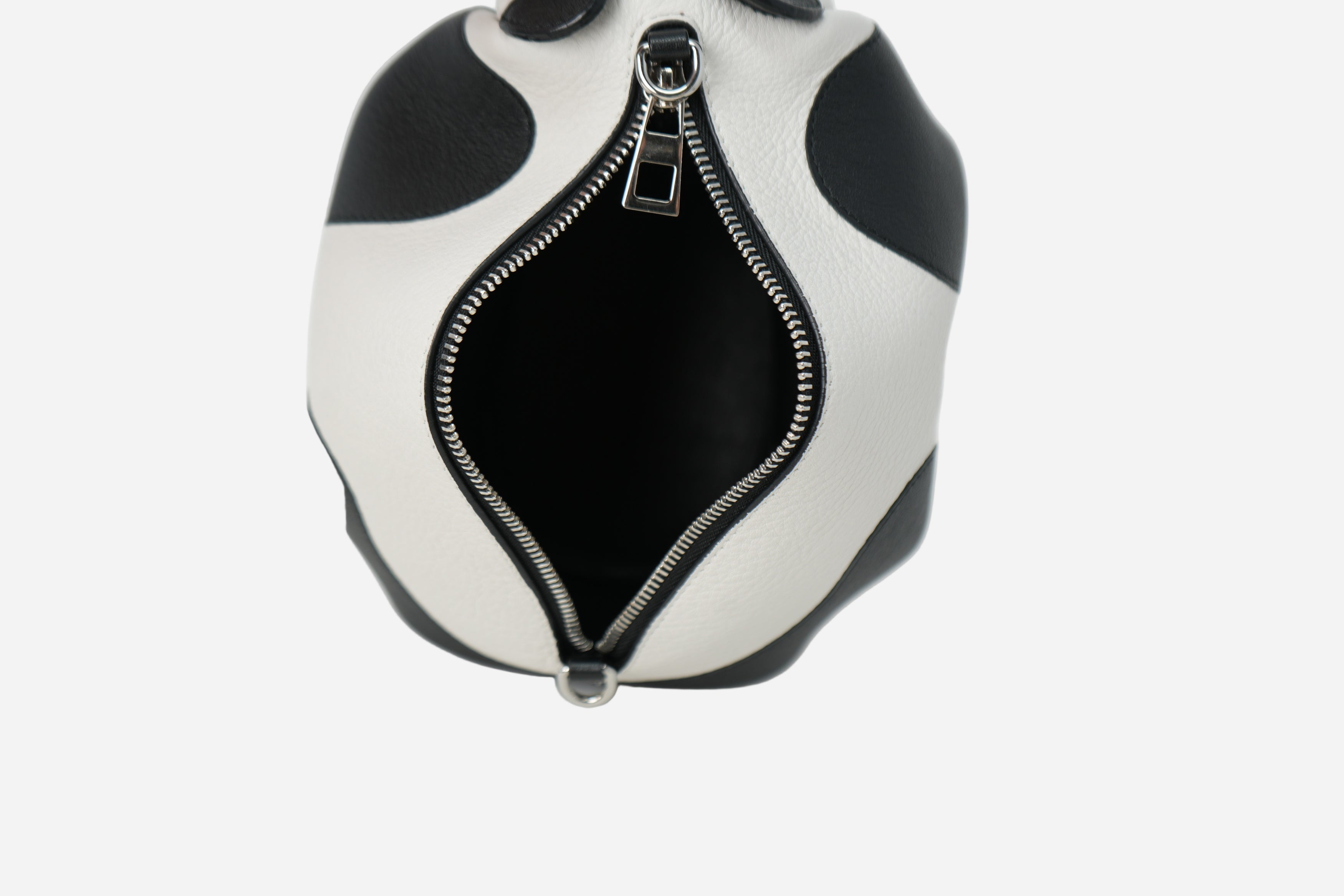 Loewe Black/White Calfskin Panda Crossbody Bag