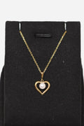 Mikimoto Vintage Heart 1 Pearl Necklace K18