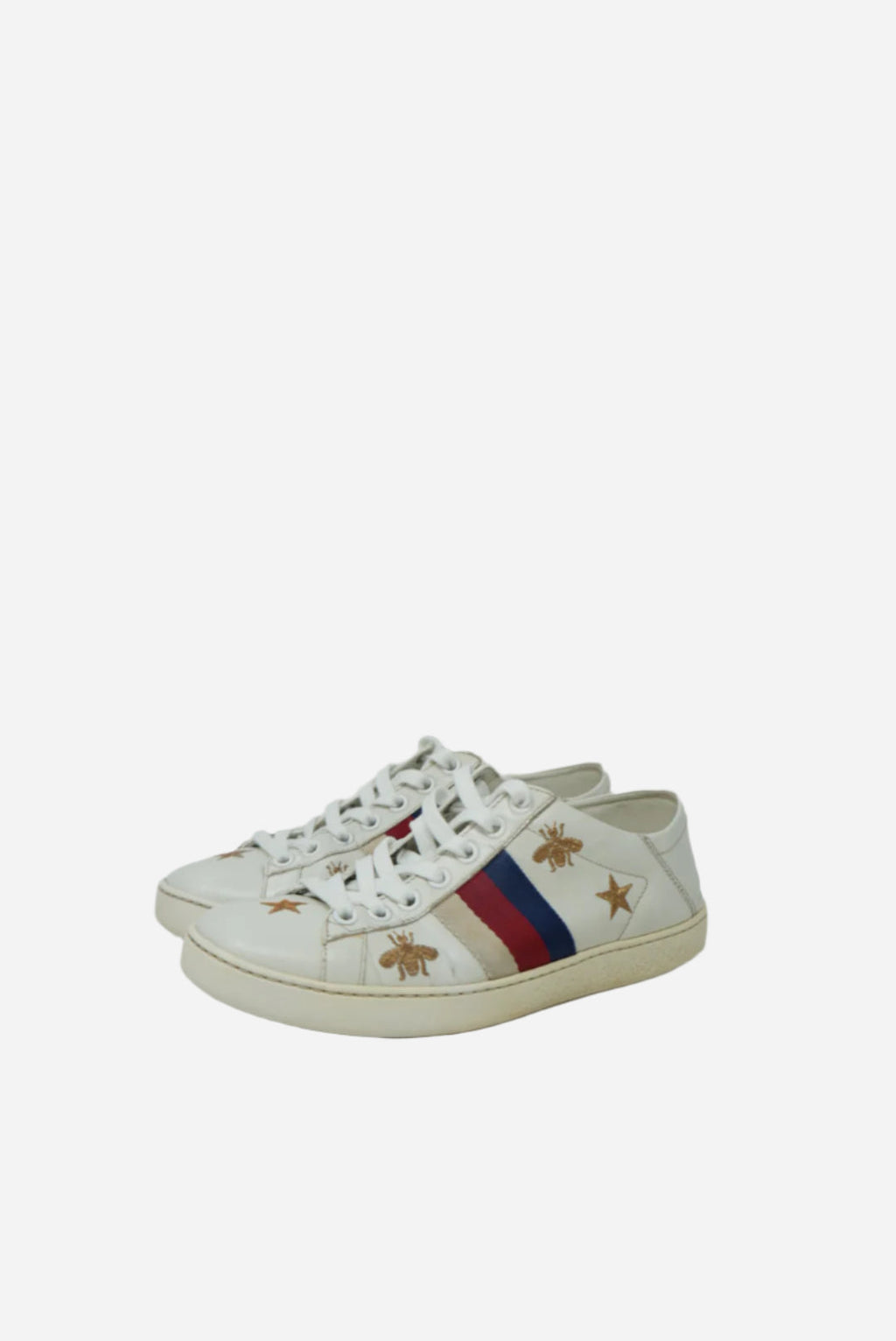 Gucci White Ace Bee Sneaker Size 34