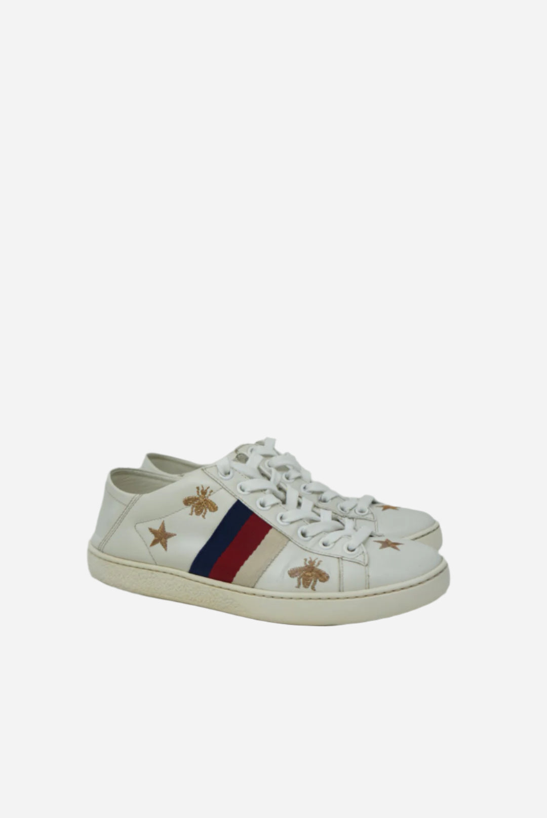 Gucci White Ace Bee Sneaker Size 34