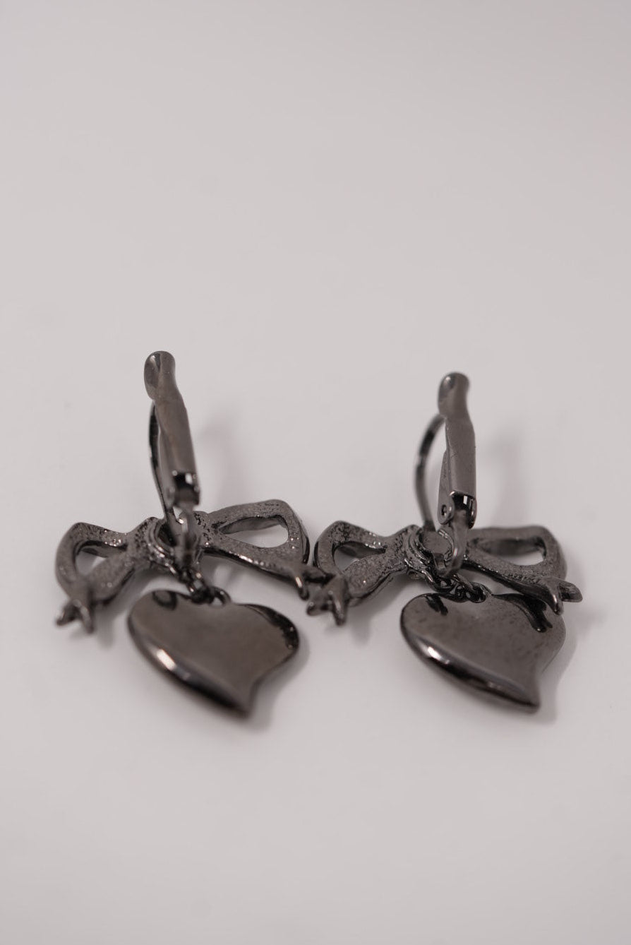 Vivienne Westwood  Rhinestone Heart Earrings
