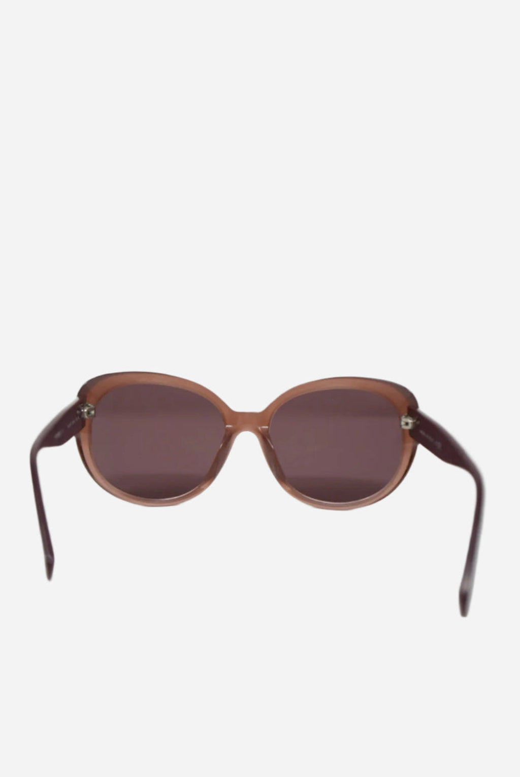 Pre-Owned Chanel Brown Acrylic Sunglasses