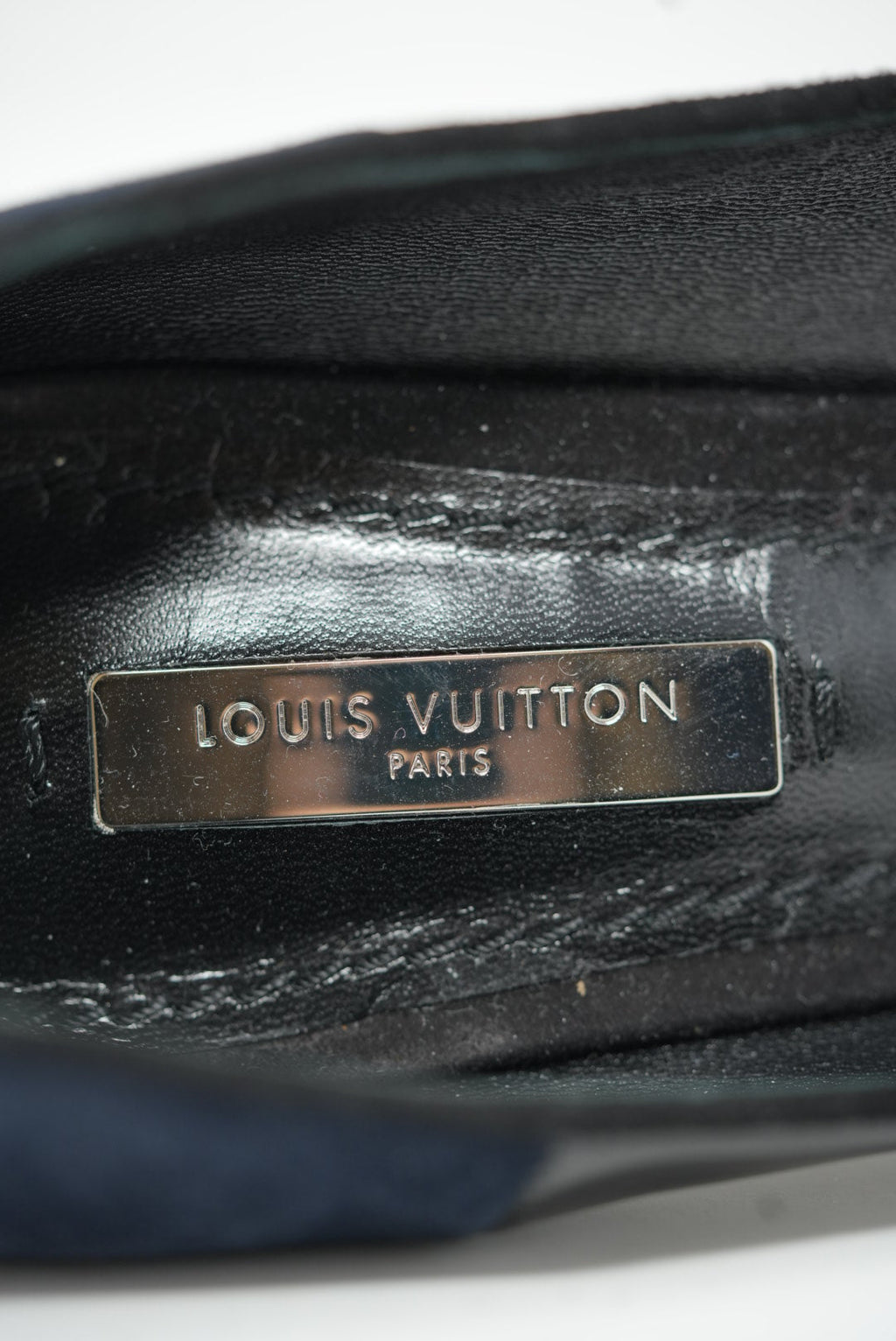 Louis Vuitton Black Velvet/Leather Pumps Size 36.5