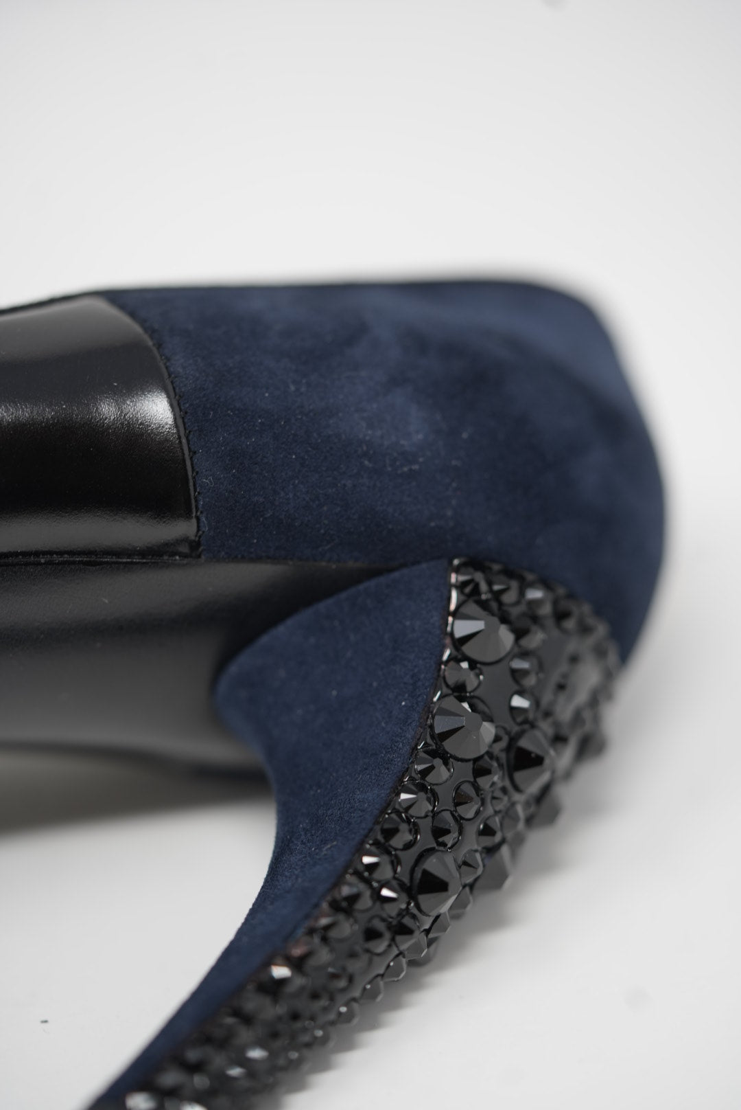 Louis Vuitton Black Velvet/Leather Pumps Size 36.5