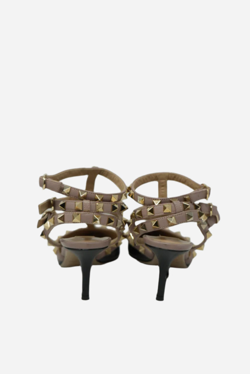 Valentino Leather Rockstud Heels Size 36